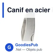 Canif en acier inoxydable personnalisable avec logo - Evelyn - Miniature 1