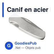 Canif en acier inoxydable personnalisable avec logo - Evelyn - Miniature 4