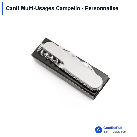 Couteau de poche multifonctions personnalisable avec logo - Campello - Image 2