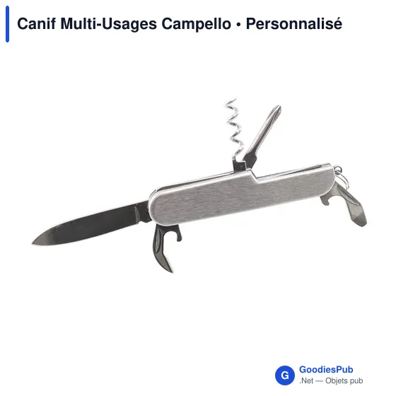 Couteau de poche multifonctions personnalisable avec logo - Campello - Image 4