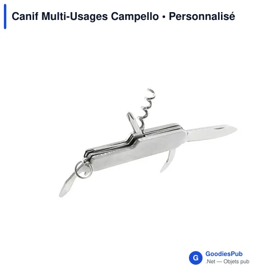 Couteau de poche multifonctions personnalisable avec logo - Campello - Image 5