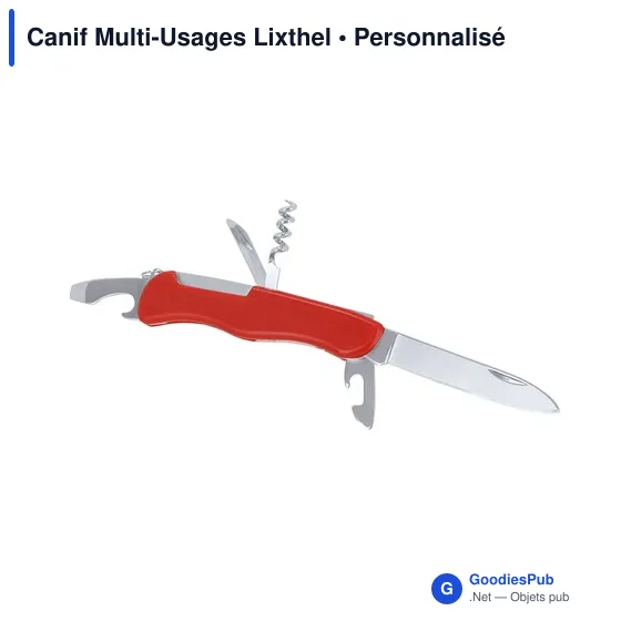 Couteau de poche multifonctions personnalisable avec logo - Lixthel - Image 3