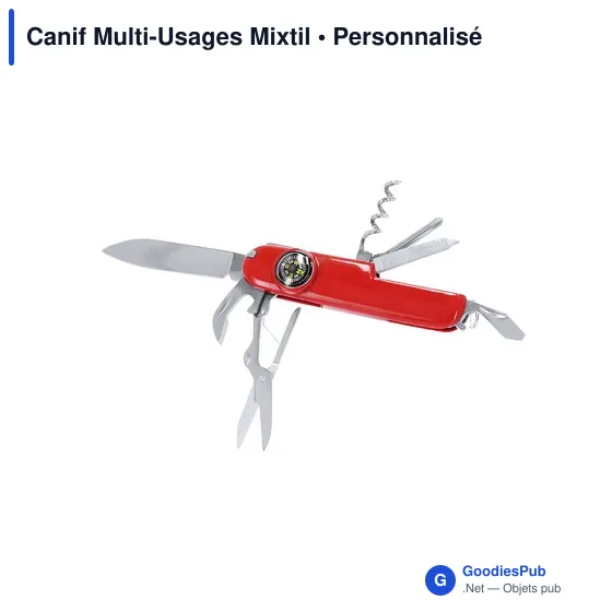 Couteau multifonction personnalisable Mixtil avec logo - Image 3