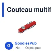 Couteau multifonction personnalisable Mixtil avec logo - Miniature 4