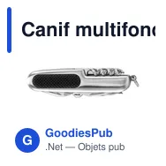Canif multifonction personnalisable en acier inoxydable avec logo - Miniature 1