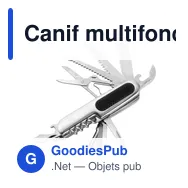 Canif multifonction personnalisable en acier inoxydable avec logo - Miniature 2