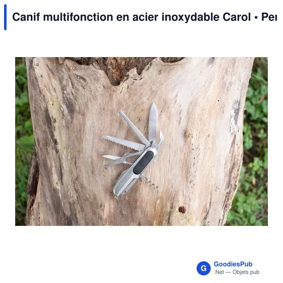 Canif multifonction personnalisable en acier inoxydable avec logo - Image 4