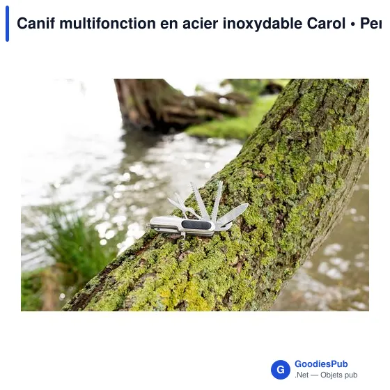Canif multifonction personnalisable en acier inoxydable avec logo - Image 5