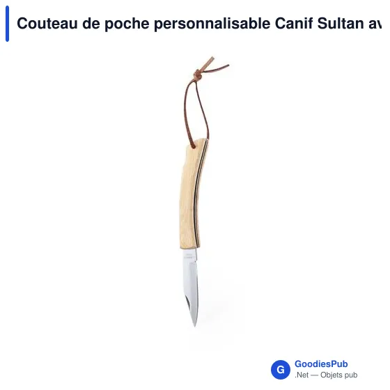 Couteau de poche personnalisable Canif Sultan avec logo - Image 3