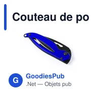 Couteau de poche personnalisable Canif Thiam avec logo - Miniature 1