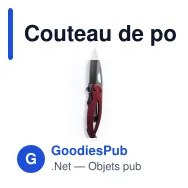 Couteau de poche personnalisable Canif Thiam avec logo - Miniature 11