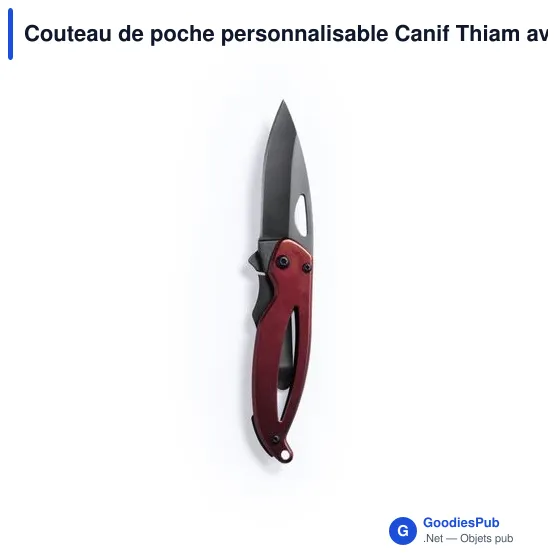 Couteau de poche personnalisable Canif Thiam avec logo - Image 11
