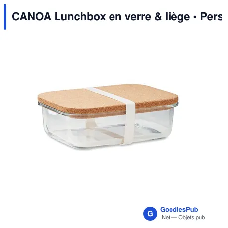 CANOA Lunchbox en verre & liège