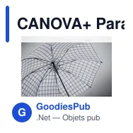 CANOVA+ Parapluie coupe-vent 23 pouces - Miniature 5