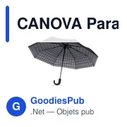 CANOVA Parapluie pliable de 23 pouces - Miniature 1