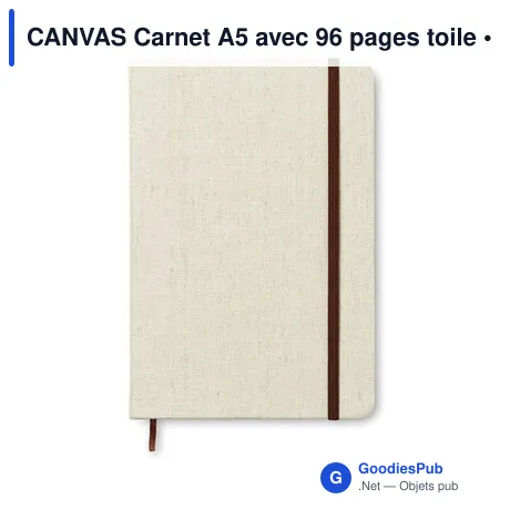 CANVAS Carnet A5 avec 96 pages toile