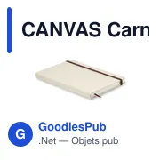 CANVAS Carnet A5 avec 96 pages toile - Miniature 3