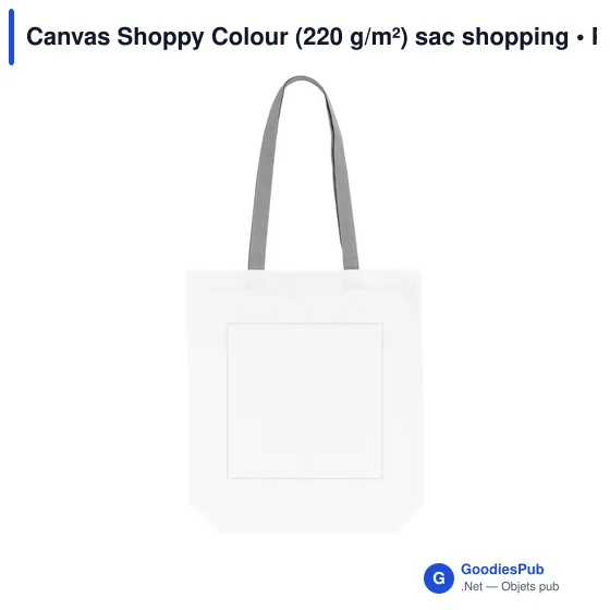 Sac shopping personnalisable Canvas Shoppy Colour avec logo - Image 11