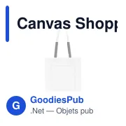 Sac shopping personnalisable Canvas Shoppy Colour avec logo - Miniature 3