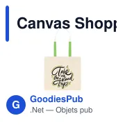 Sac shopping personnalisable Canvas Shoppy Colour avec logo - Miniature 8