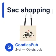 Sac shopping personnalisable Canvas Shoppy Colour avec logo - Miniature 9