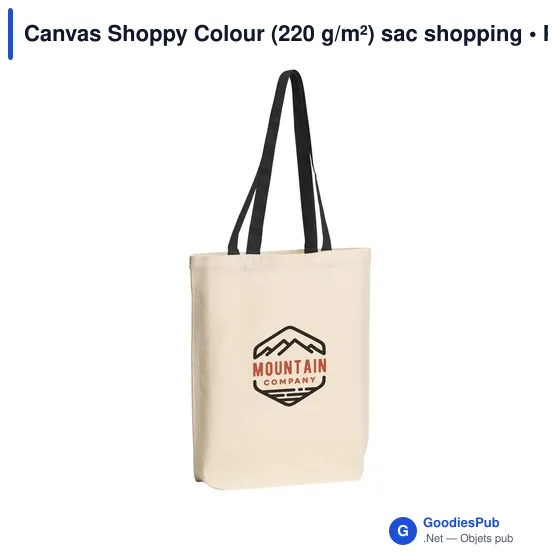 Sac shopping personnalisable Canvas Shoppy Colour avec logo - Image 10