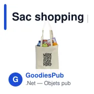 Sac shopping personnalisable Canvas ShoppyBag avec logo - Miniature 2