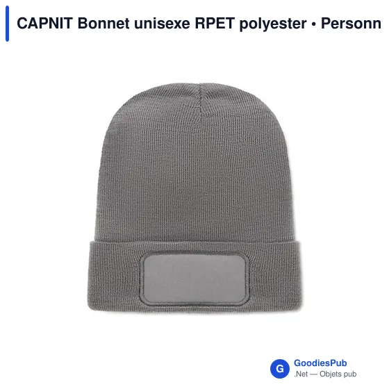 CAPNIT Bonnet unisexe RPET polyester - Image 1