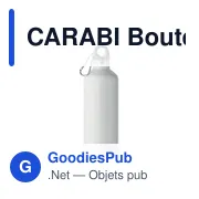 CARABI Bouteille double paroi 500 ml - Miniature 1