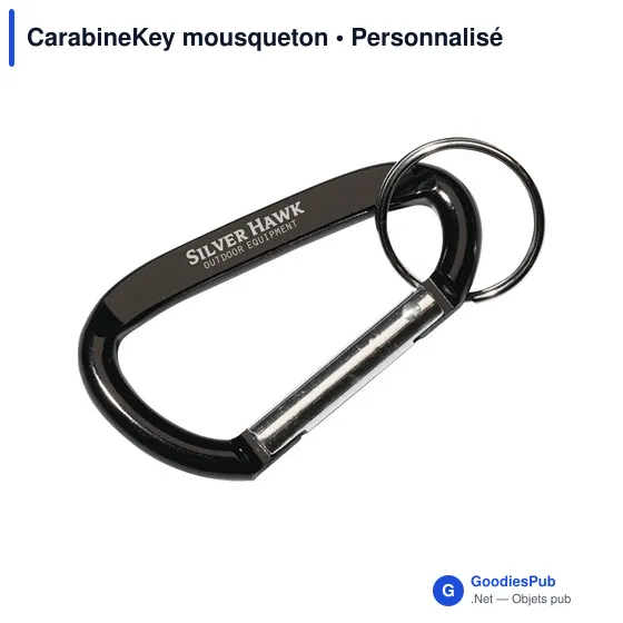 Mousqueton en aluminium personnalisable avec logo - CarabineKey - Image 3