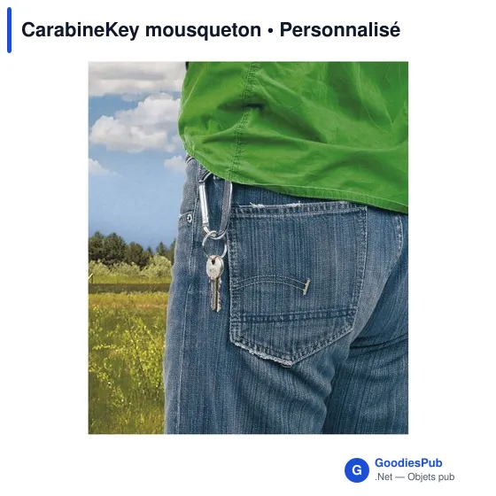 Mousqueton en aluminium personnalisable avec logo - CarabineKey - Image 4