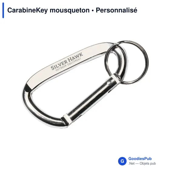 Mousqueton en aluminium personnalisable avec logo - CarabineKey - Image 5