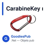 Mousqueton en aluminium personnalisable avec logo - CarabineKey - Miniature 6