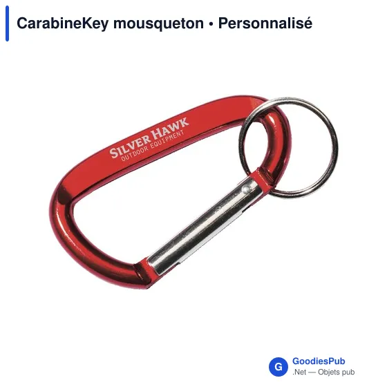 Mousqueton en aluminium personnalisable avec logo - CarabineKey - Image 6