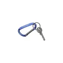 Variante bleu - Mousqueton en aluminium personnalisable avec logo - CarabineKey