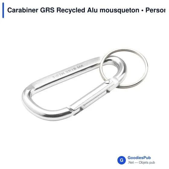 Mousqueton personnalisable en aluminium recyclé avec logo - Image 10