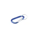 Variante bleu - Mousqueton personnalisable en aluminium recyclé avec logo