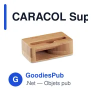 CARACOL Support de téléphone en bambou - Miniature 1