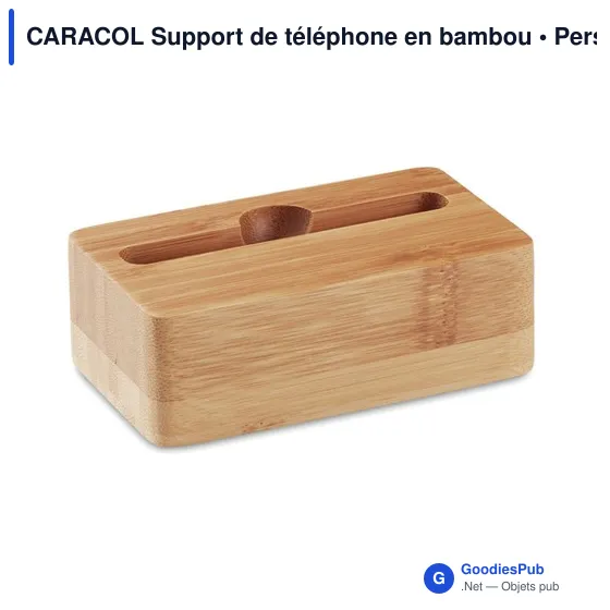 CARACOL Support de téléphone en bambou - Image 2