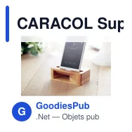 CARACOL Support de téléphone en bambou - Miniature 4