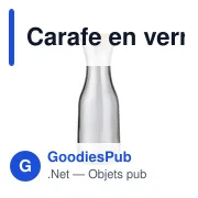 Carafe en verre recyclé personnalisable avec logo - Rowena - Miniature 2