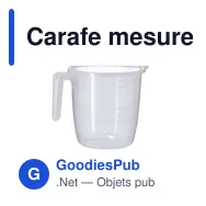 Carafe mesureur personnalisable 2 L avec logo - Conreix - Miniature 1