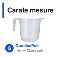 Carafe mesureur personnalisable 2 L avec logo - Conreix - Miniature 2