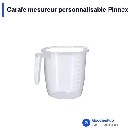 Carafe mesureur personnalisable Pinnex 1 L avec logo