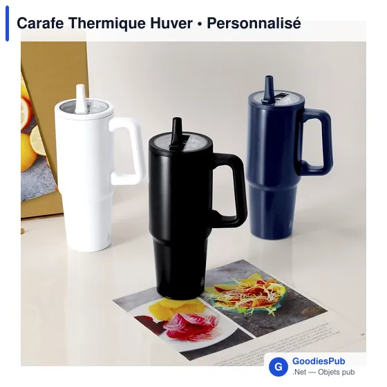 Carafe isotherme personnalisable Huver avec logo - Image 9
