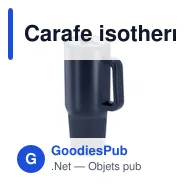 Carafe isotherme personnalisable Huver avec logo - Miniature 10
