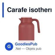Carafe isotherme personnalisable 1,5 litre en acier recyclé avec logo - Sagaform Trine - Miniature 5
