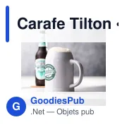 Carafe personnalisable en céramique blanche avec logo - Tilton - Miniature 3