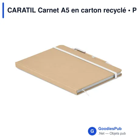 CARATIL Carnet A5 en carton recyclé