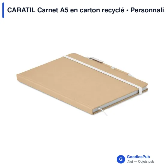 CARATIL Carnet A5 en carton recyclé - Image 1